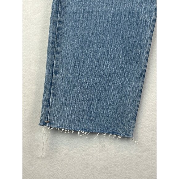 Levis Premium Wedgie Straight Jeans Womens 29 Light Wash Button Fly - Picture 10 of 11